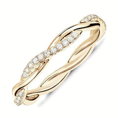Hot Accessories Fried Dough Twists Ring Twist Ring Finger Jewelry Gift