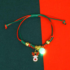 Luminous Christmas Bracelet Unisex Santa Claus Couple Hand Jewelry