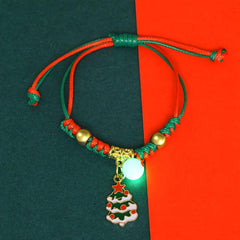 Luminous Christmas Bracelet Unisex Santa Claus Couple Hand Jewelry