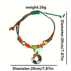 Luminous Christmas Bracelet Unisex Santa Claus Couple Hand Jewelry