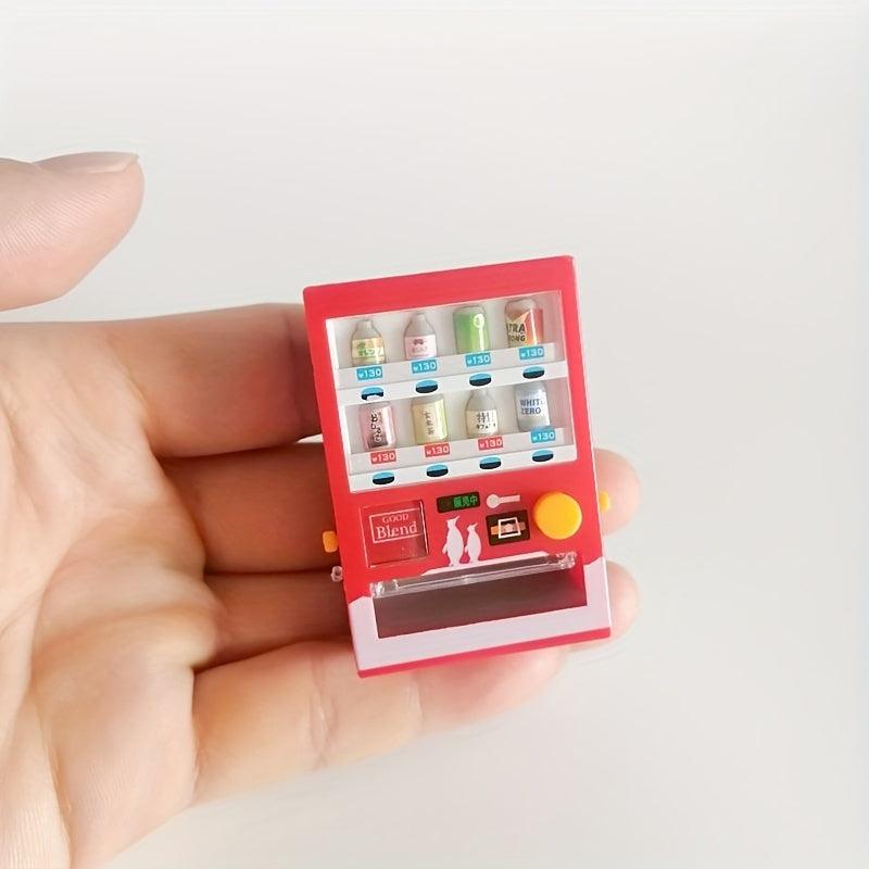 1:12 Dollhouse Vending Machine - Automatic Beverage Dispenser Toy