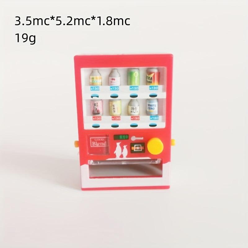 1:12 Dollhouse Vending Machine - Automatic Beverage Dispenser Toy