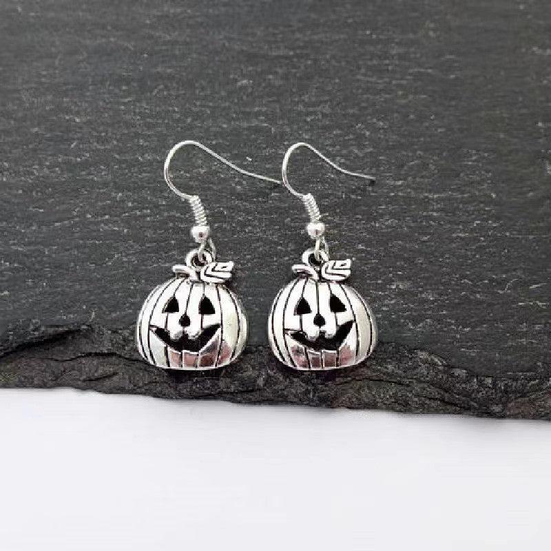 Halloween Pumpkin Earrings For Men - Creative Holiday Jewelry