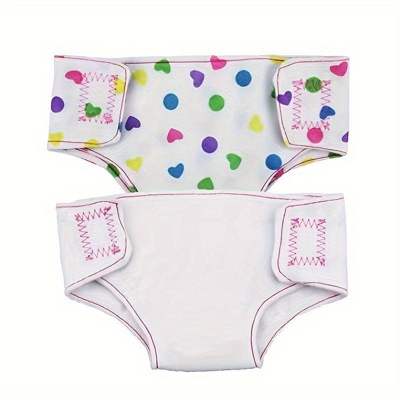 Doll Diapers, Underwear, Bibs for 14-18in Baby Dolls