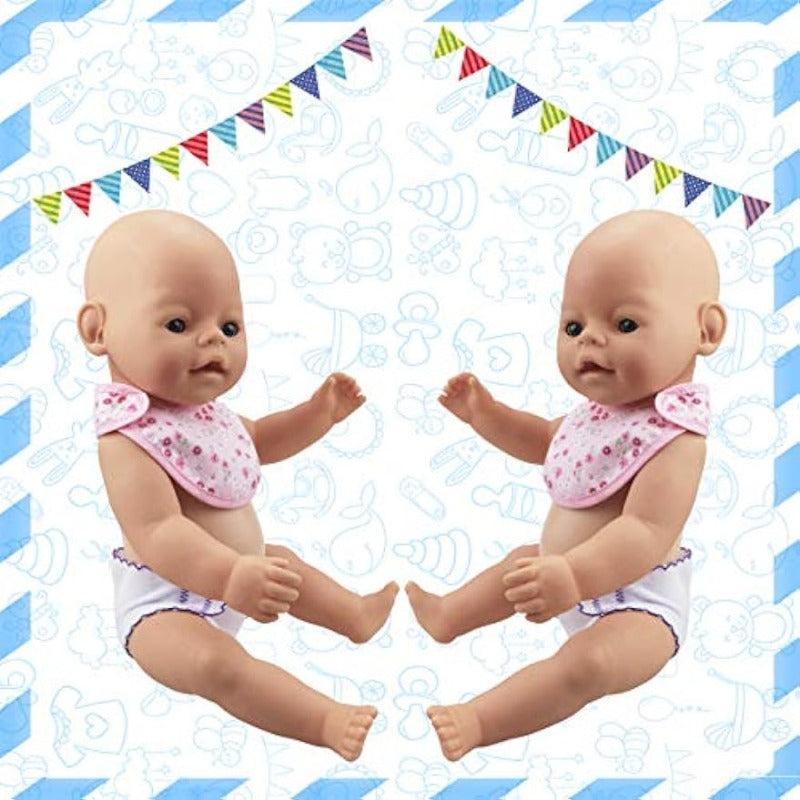 Doll Diapers, Underwear, Bibs for 14-18in Baby Dolls