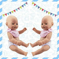 Doll Diapers, Underwear, Bibs for 14-18in Baby Dolls