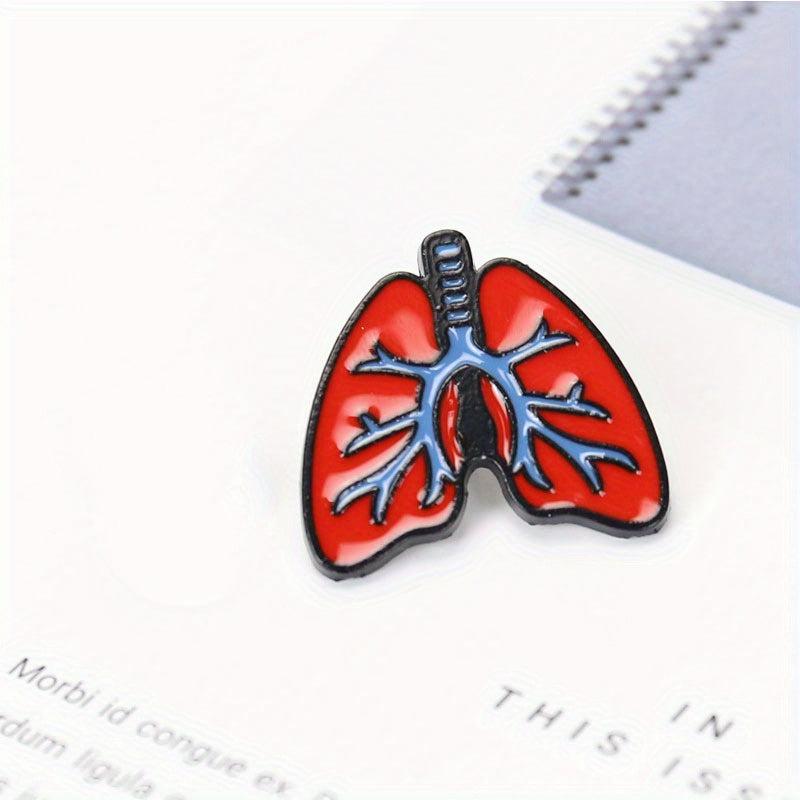 Heart Shaped Body Organs Brooch Great Gift for All