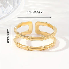 Stainless Steel Stylistic Ring W116