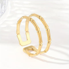 Stainless Steel Stylistic Ring W116