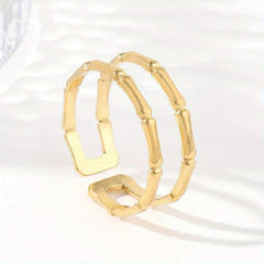 Stainless Steel Stylistic Ring W116