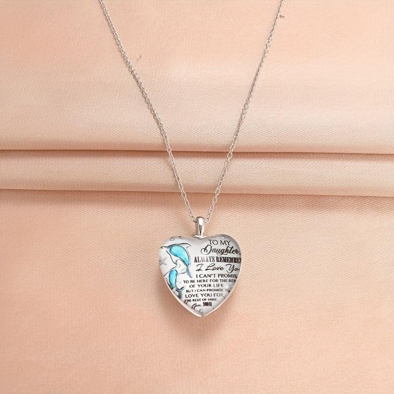 Crystal Pendant Necklace Dolphin English Birthday Gift