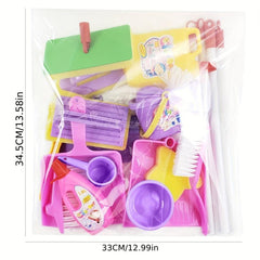 HYG Toys Household Cleaning Toy Set Simulation Cleaning Comb