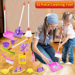 HYG Toys Household Cleaning Toy Set Simulation Cleaning Comb