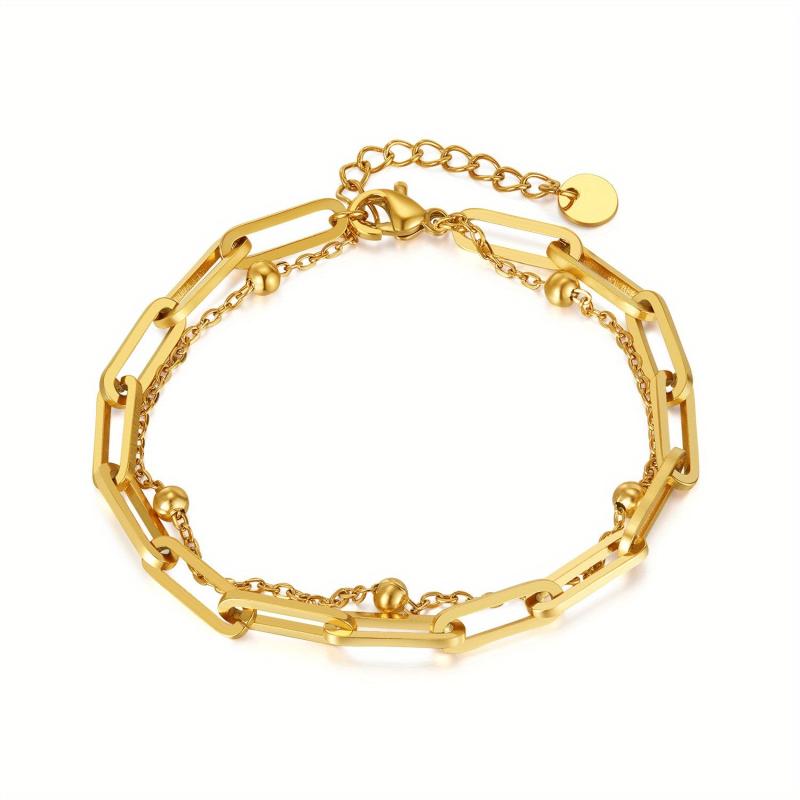 Japanese Titanium Steel Bracelet Female Accessories Stack Wear Jewelry