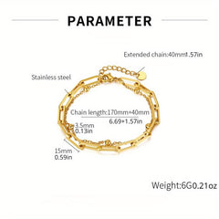 Japanese Titanium Steel Bracelet Female Accessories Stack Wear Jewelry