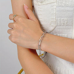 Japanese Titanium Steel Bracelet Female Accessories Stack Wear Jewelry