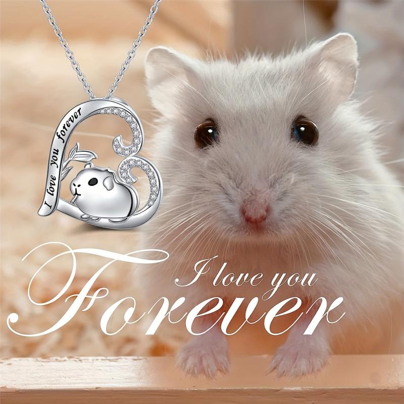 Pig Necklace Animal Jewelry Birthday Party Holiday Gift