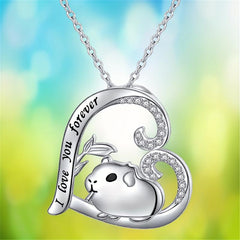 Pig Necklace Animal Jewelry Birthday Party Holiday Gift