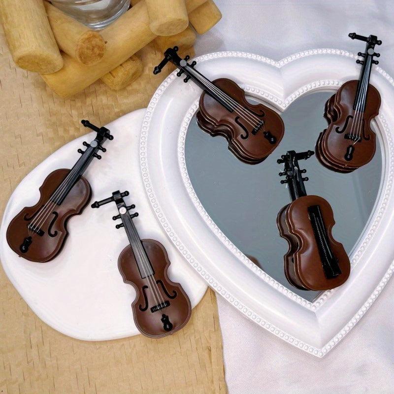 Women's Guitar & Violin Hair Clip Set - Musical Instrument Bangs Clip