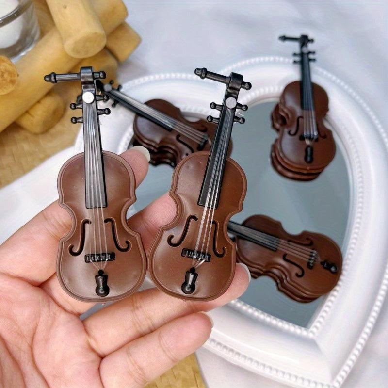 Women's Guitar & Violin Hair Clip Set - Musical Instrument Bangs Clip