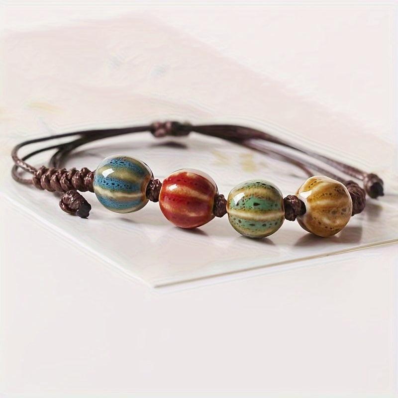 Ethnic Retro Love Ceramic Bracelet