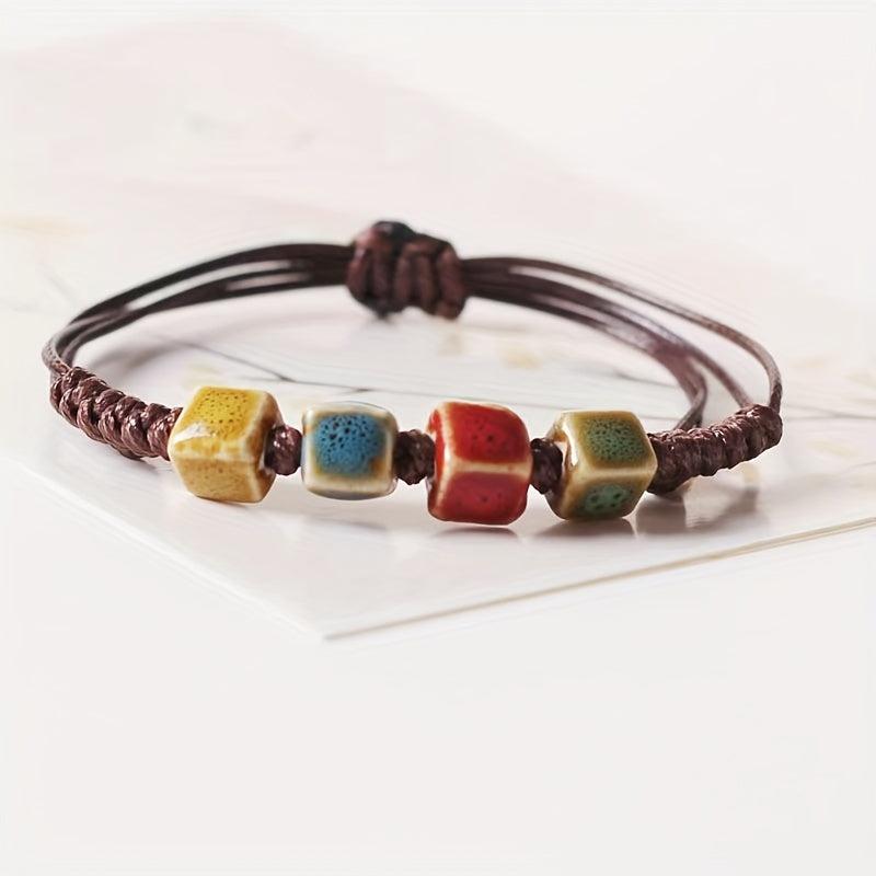 Ethnic Retro Love Ceramic Bracelet