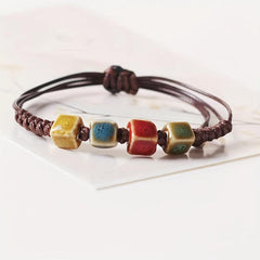 Ethnic Retro Love Ceramic Bracelet