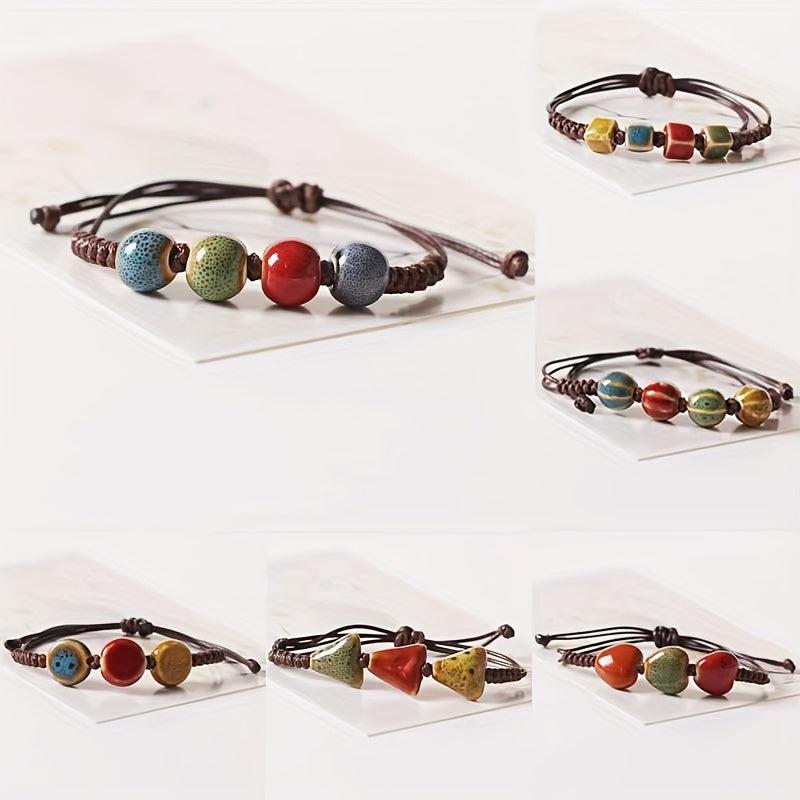 Ethnic Retro Love Ceramic Bracelet
