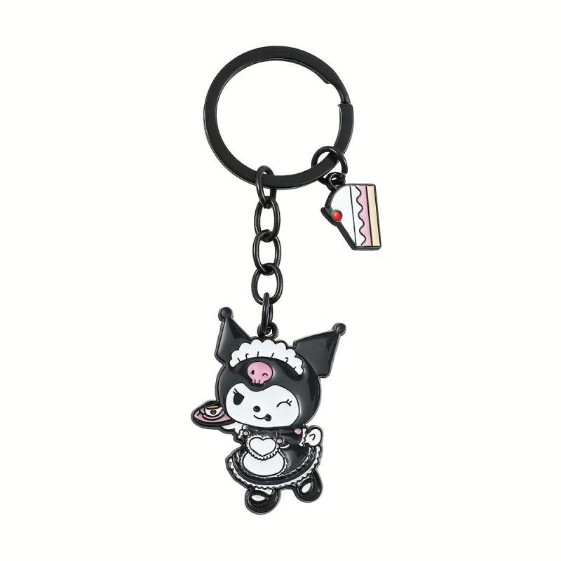 Anime Girl Keychain Metal Pendant Ladies Key Ring Gift