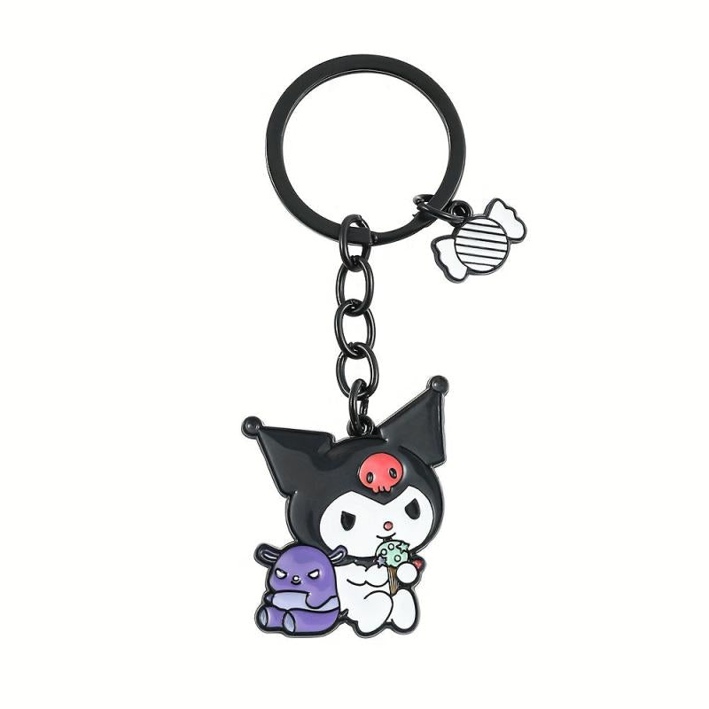 Anime Girl Keychain Metal Pendant Ladies Key Ring Gift