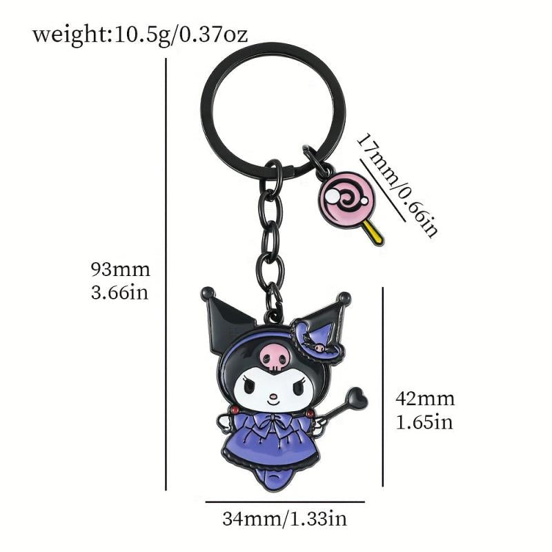 Anime Girl Keychain Metal Pendant Ladies Key Ring Gift