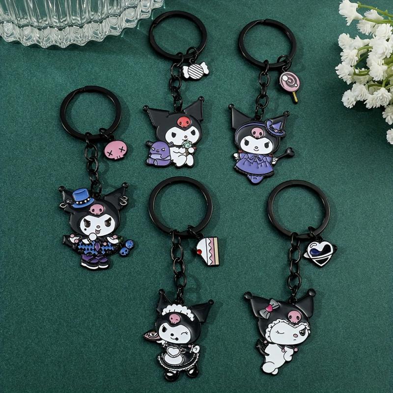 Anime Girl Keychain Metal Pendant Ladies Key Ring Gift