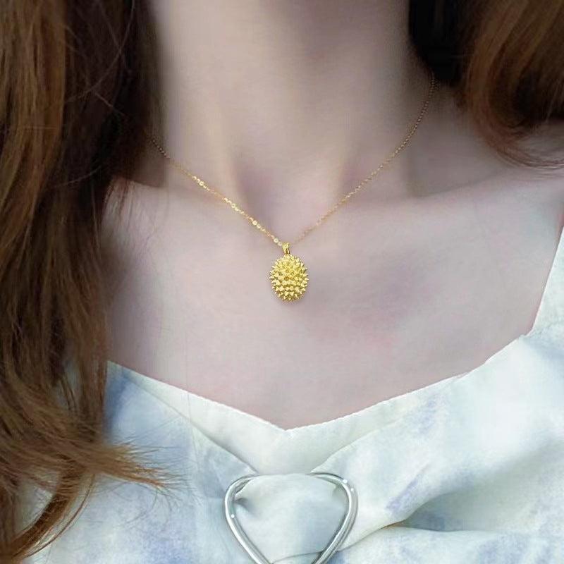 Small Durian Necklace Fruit Necklace For Women Girls