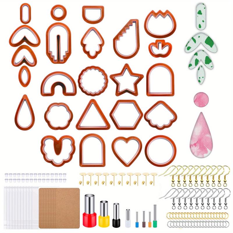 142pc Polymer Clay Earrings DIY Tool Set