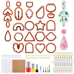 142pc Polymer Clay Earrings DIY Tool Set