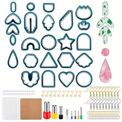 142pc Polymer Clay Earrings DIY Tool Set