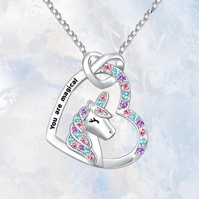 Unicorn Children's Pendant Necklace Birthday Holiday Gift