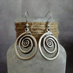 Vintage Swirl Drop Earrings for Women
