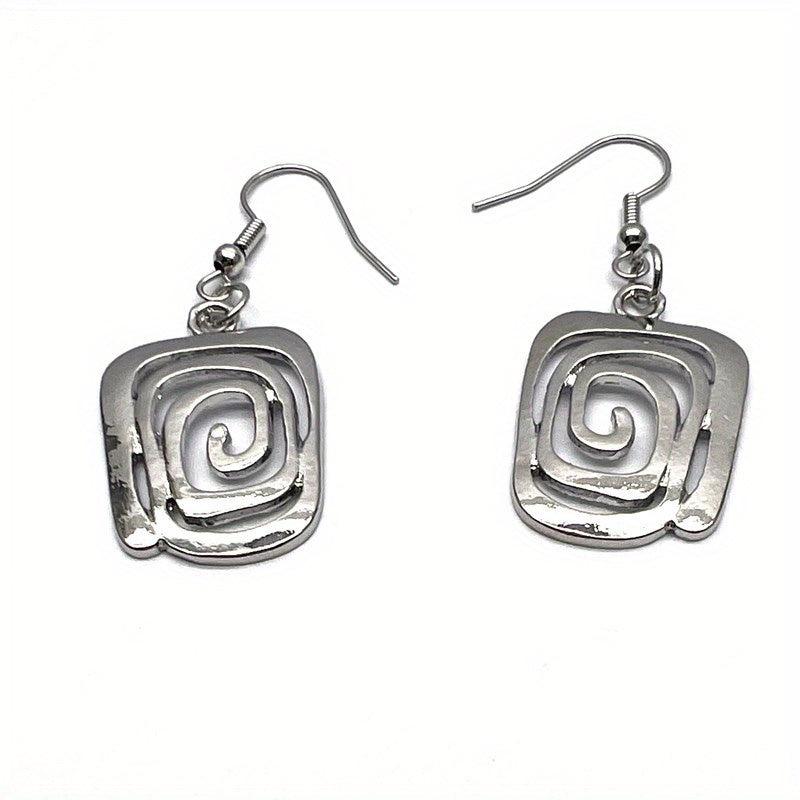 Vintage Swirl Drop Earrings for Women