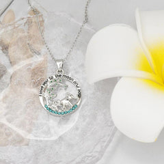 Baby Elephant Round Necklace For Women And Girls