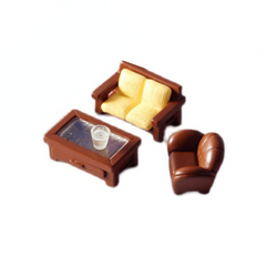 Vintage Solid Wood Sofa Furniture Resin Ornaments