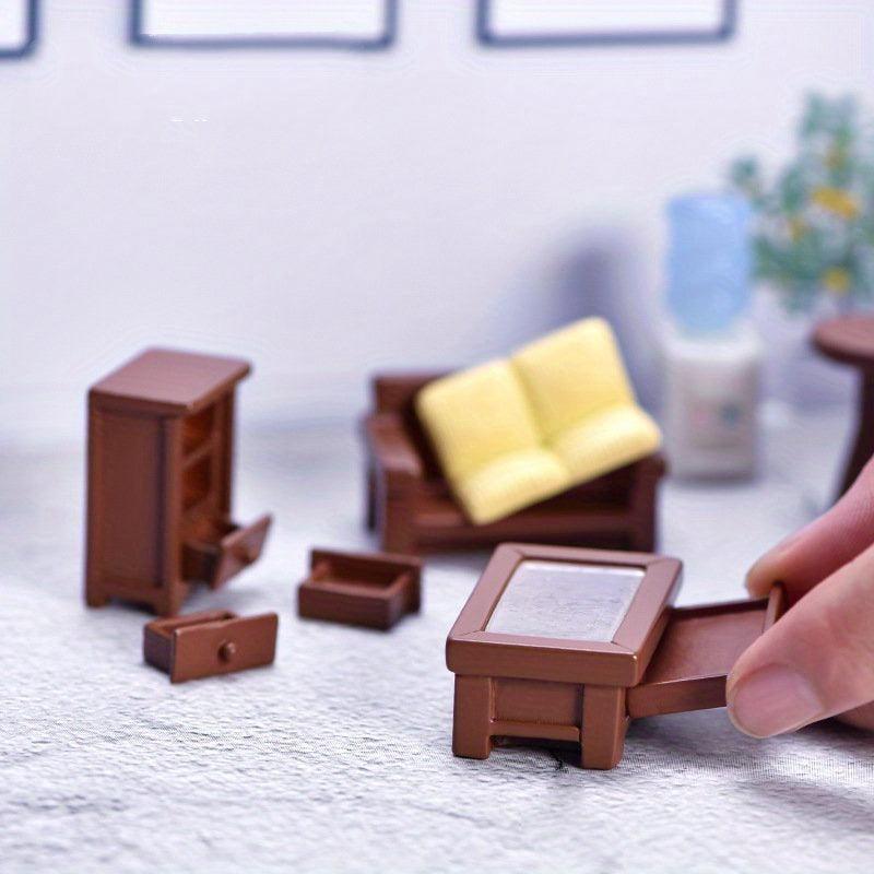 Vintage Solid Wood Sofa Furniture Resin Ornaments