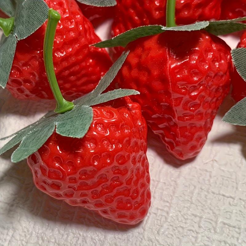 12pcs Artificial Plastic Strawberry Home Party Thanksgiving Decoration