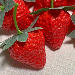 12pcs Artificial Plastic Strawberry Home Party Thanksgiving Decoration