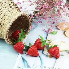 12pcs Artificial Plastic Strawberry Home Party Thanksgiving Decoration