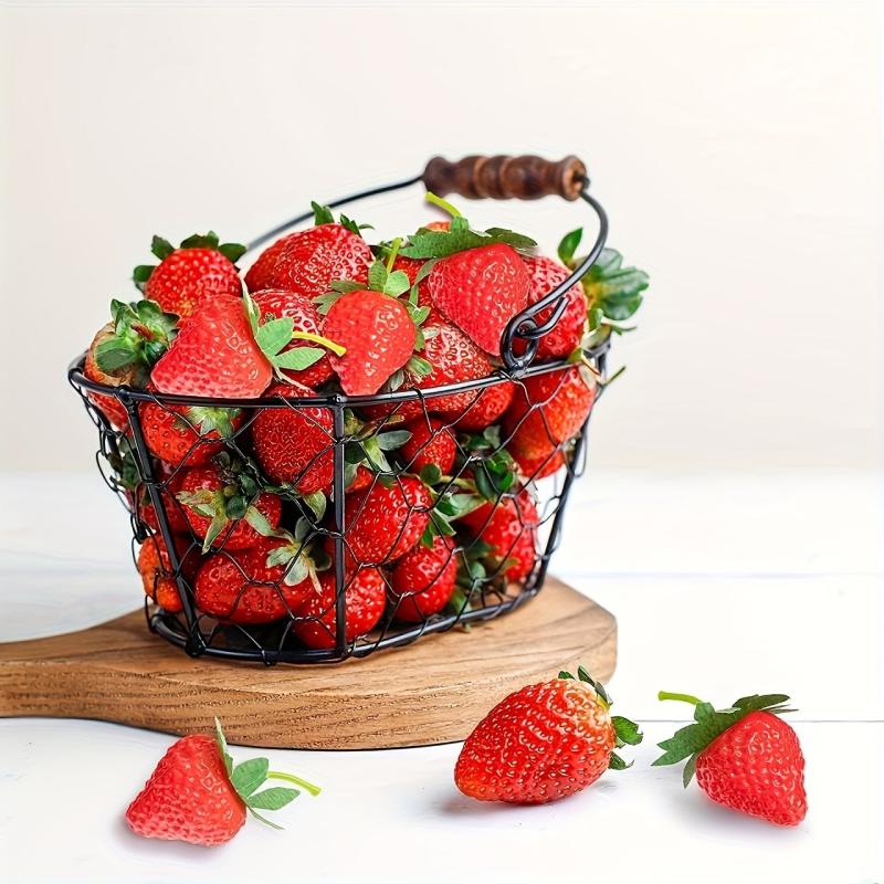 12pcs Artificial Plastic Strawberry Home Party Thanksgiving Decoration