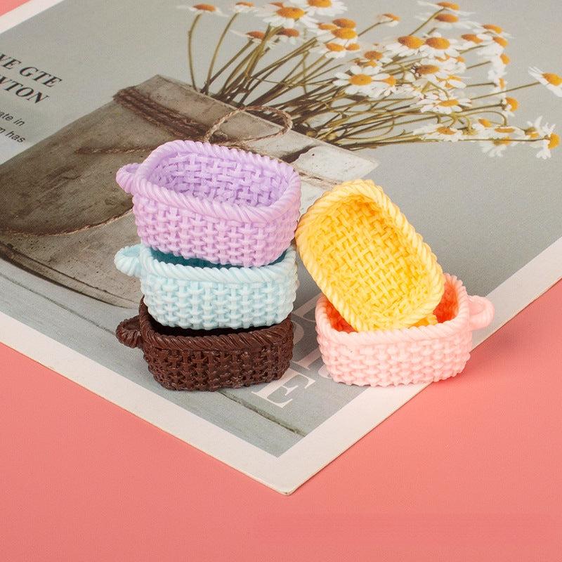 Colorful Macaron Dollhouse Bun Keychain & DIY Hair Accessories