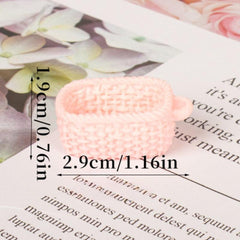 Colorful Macaron Dollhouse Bun Keychain & DIY Hair Accessories