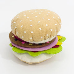 Felt Food Burger Game Set 10 Pieces