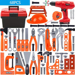 Kids Tool Set with Electronic Toy Drills Tape Measure Tools